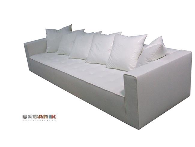 ספה לבנה בעיצוב אלגנטי - URBANIK