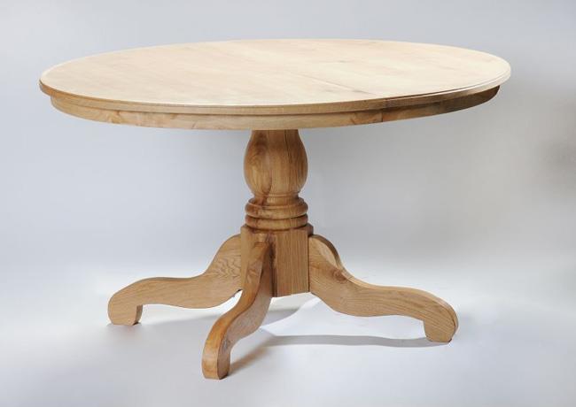 שולחן עגול עץ מלא - איפאה