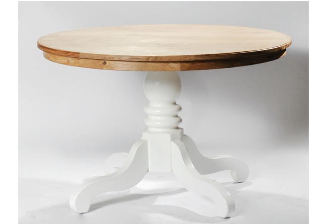 שולחן עגול אלון מלא - איפאה
