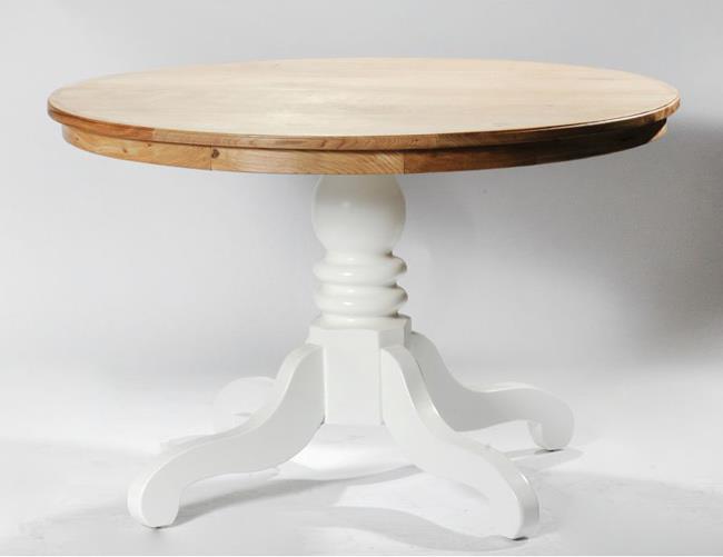 שולחן עגול טופ פורניר - איפאה