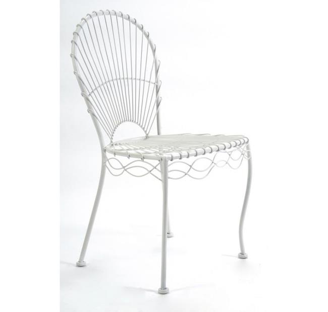 כסא לבן מברזל - איפאה