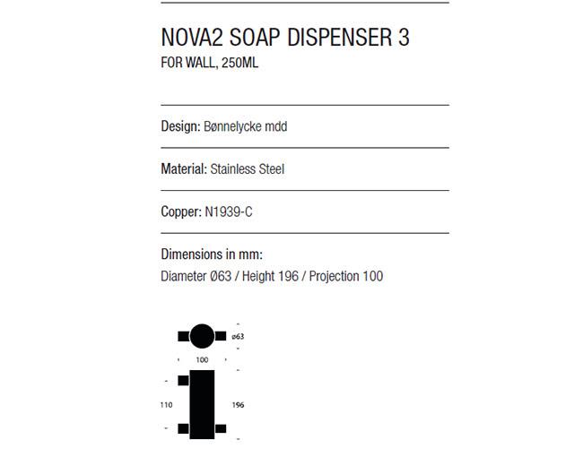 מתקן לסבון נוזלי - DOMICILE עיצוב ופרזול לבית