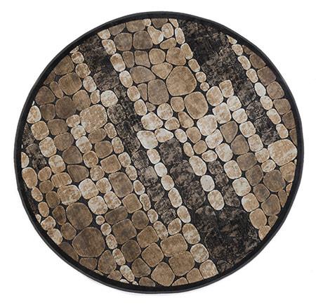שטיח עגול דמוי חלוקים - ראגס שטיחים