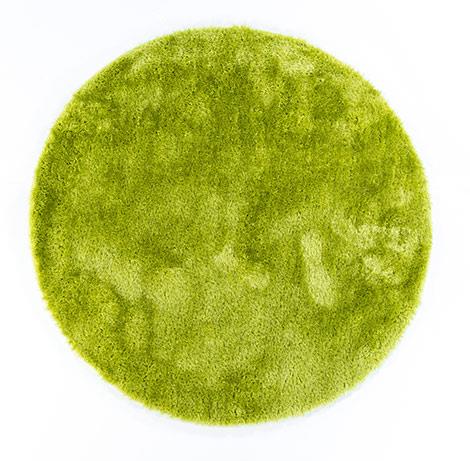 שטיח שאגי עגול ברוז' ירוק - ראגס שטיחים