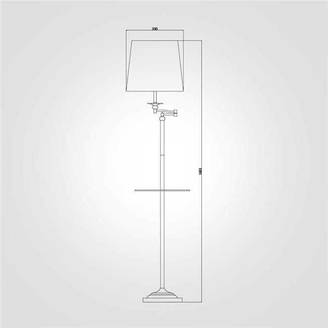 מנורת עמידה אילנה E27*40W עם מדף - דיל תאורה