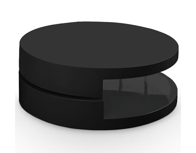 שולחן סלון עגול שחור - MENZZO - ריהוט מודולרי