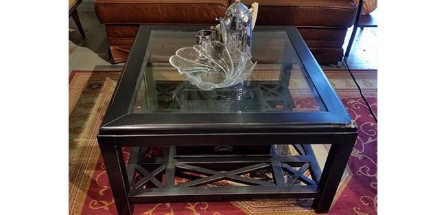 שולחן סלון זכוכית - fleamarket