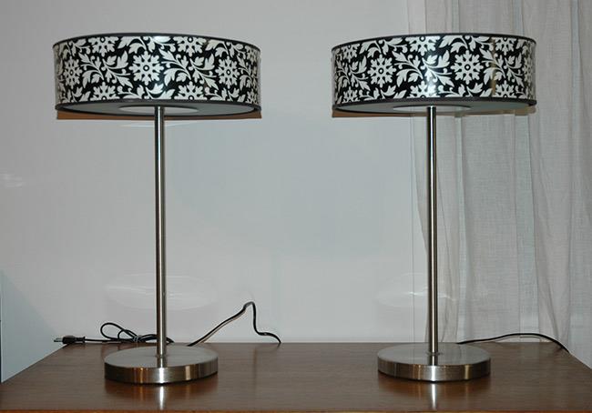 מנורת שולחן עגולה - fleamarket