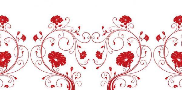 הדפס זכוכית פרחים אדומים - א.ר. שיווק