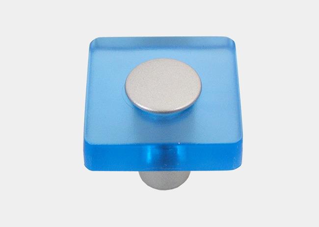 כפתור מרובע כחול - א.ר. שיווק