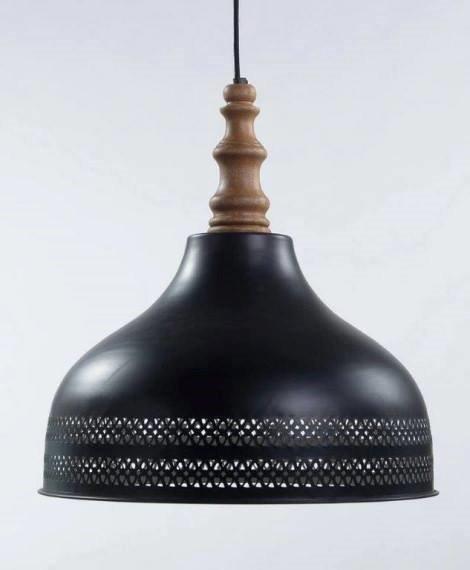 מנורת תלייה פעמון שחור - אופק תאורה חוץ ופנים