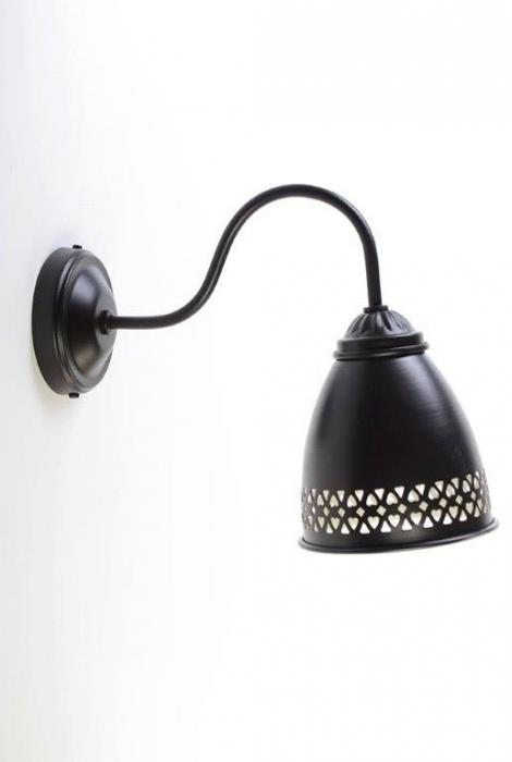 מנורת קיר שחורה - אופק תאורה חוץ ופנים
