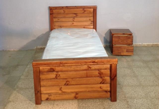 מיטת יחיד עץ מלא - עמנואל רהיטי המזרח