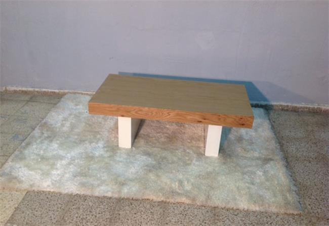 שולחן סלון מעץ אלון - עמנואל רהיטי המזרח