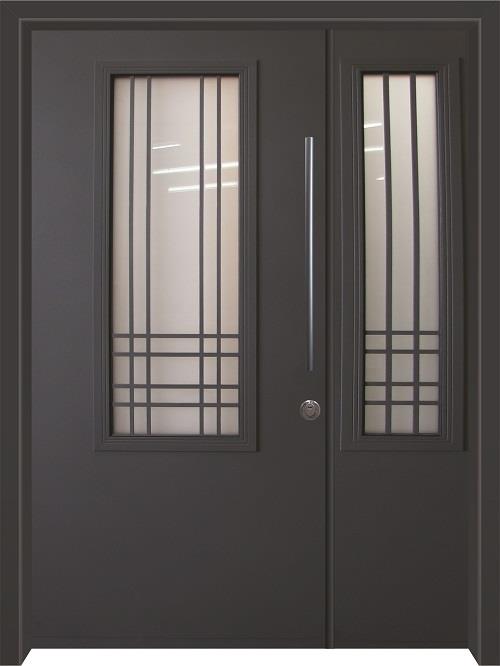 דלת כניסה מסדרת נפחות דגם 8008 - דלתות מזור