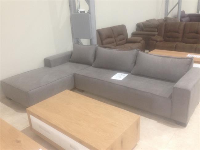 ספה אפורה עם שזלונג - רהיטי חנות המפעל
