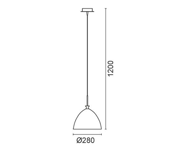 מנורה תלויה דגם 51970 - טכנולייט