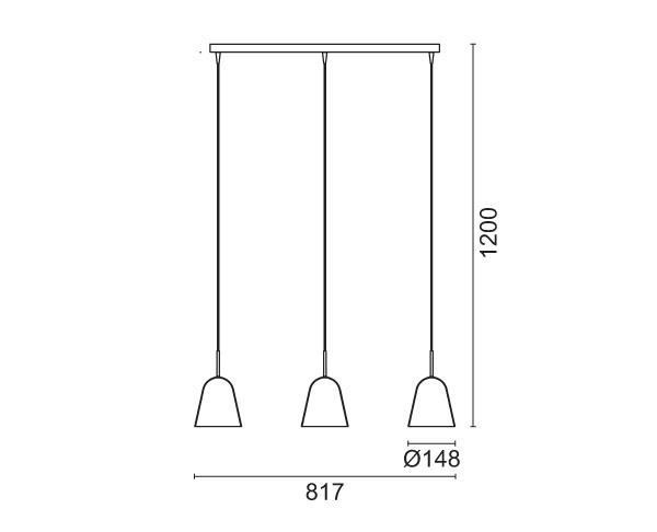 מנורה תלוייה דגם 51975 - טכנולייט