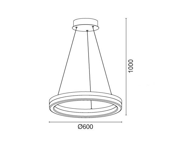 מנורת תלייה דגם סייקלון 1 - טכנולייט