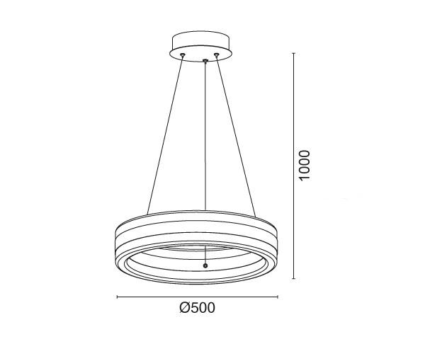 מנורה תלויה דגם סייקלון 3 - טכנולייט