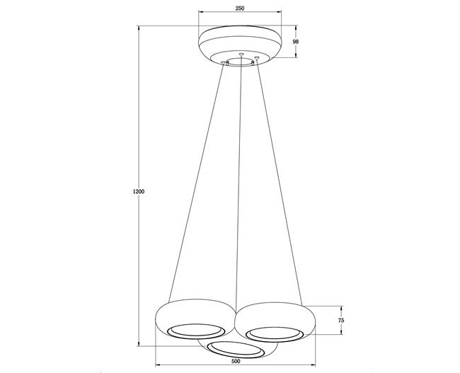 מנורה דגם אורביט 3 - טכנולייט