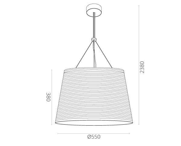 מנורת תליה דגם קומודו 400 - טכנולייט