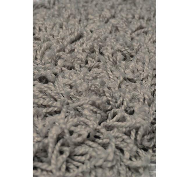 שטיח שאגי עגול אפור בהיר - buycarpet