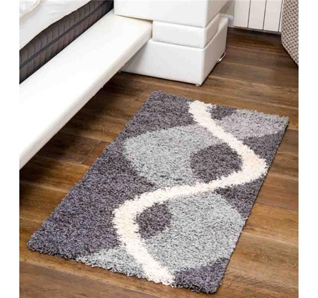 שטיח שאגי מעוצב אפור גלי - buycarpet