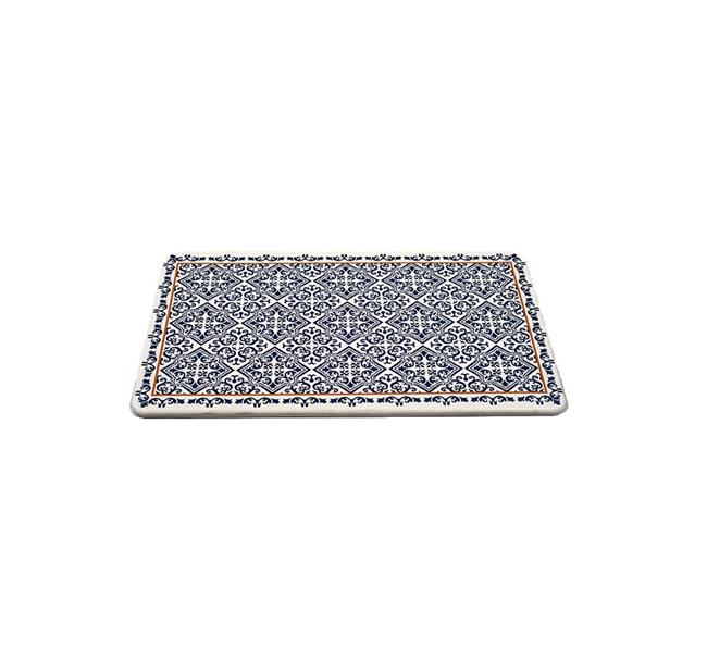 שטיח PVC אוריגמי כחול לבן - buycarpet