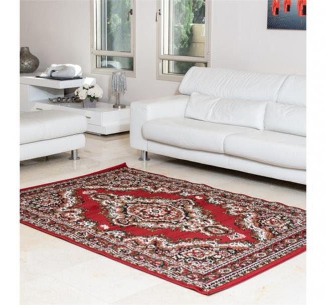 שטיח פולי מדליון אדום - buycarpet