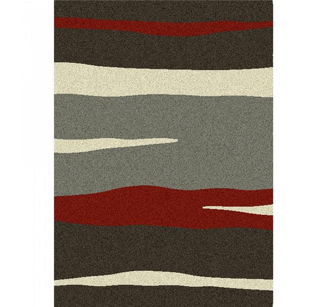 שטיח אבסטרקטי אדום אפור - buycarpet