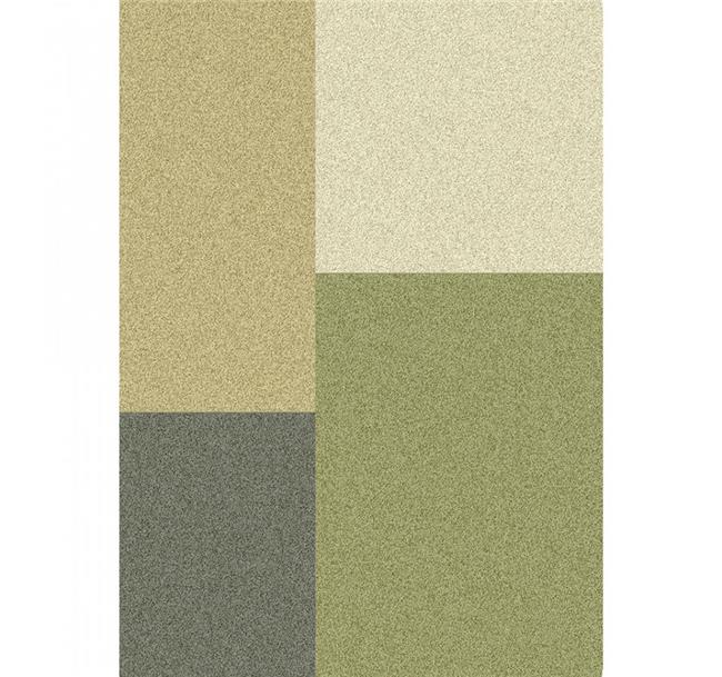 שטיח מלבנים ירוק בז' - buycarpet