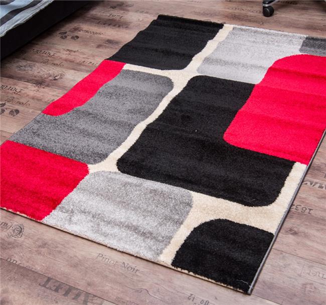 שטיח ריאליטי מלבנים אפור שחור - buycarpet