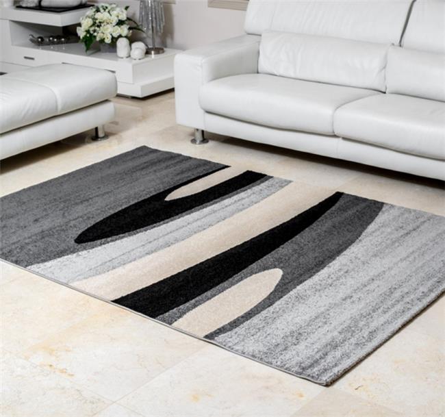 שטיח ריאליטי גלים אפור שחור - buycarpet