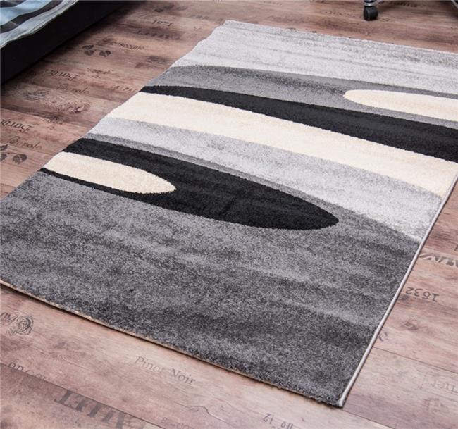 שטיח ריאליטי גלים אפור שחור - buycarpet