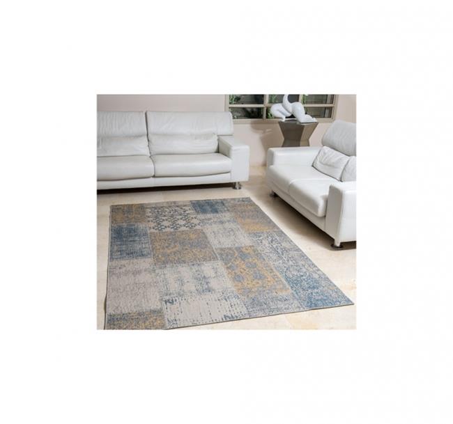 שטיח פאטצ' אפור צהוב - buycarpet