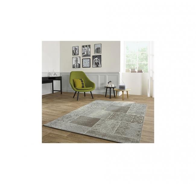 שטיח טלאים אפור בז' - buycarpet