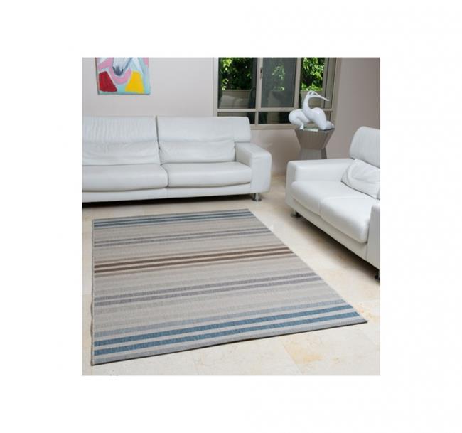 שטיח פסים כחול חום - buycarpet