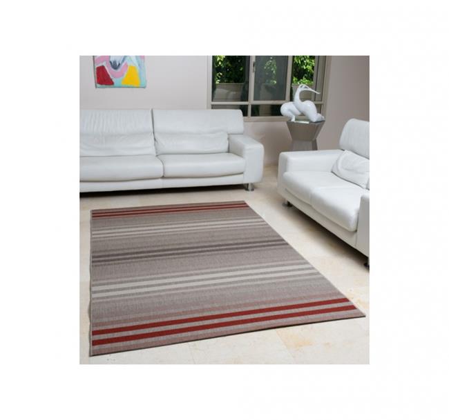 שטיח פסים בז' אדום - buycarpet