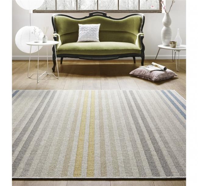 שטיח פסים צהוב כחול - buycarpet