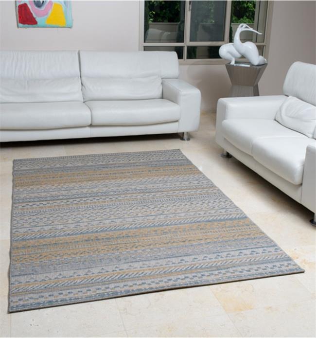 שטיח אתני צהוב כחול - buycarpet