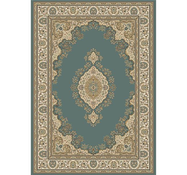 שטיח קירמן מדליון כחול - buycarpet