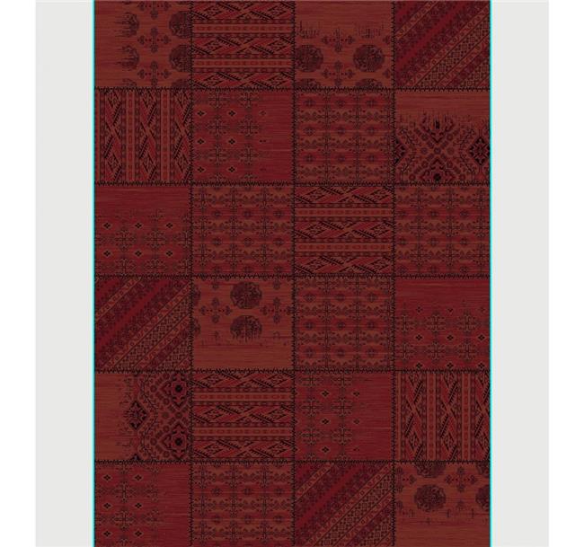 שטיח אפגן ריבועים אדום - buycarpet