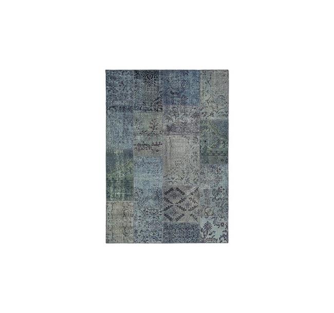 שטיח פאטצ' אפור כהה בעבודת יד - buycarpet