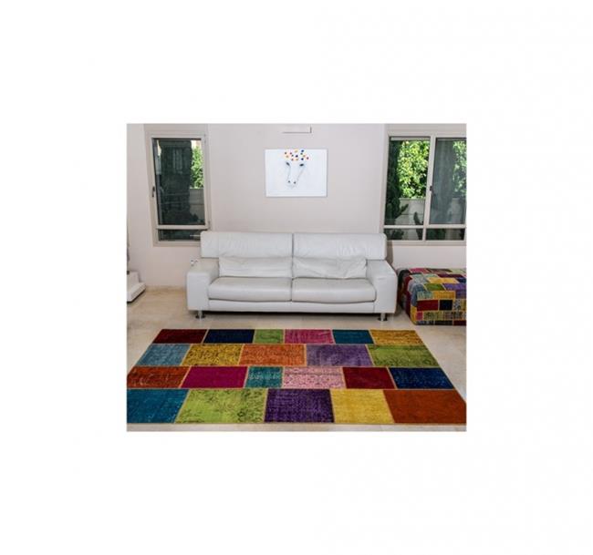 שטיח פאטצ' צבעוני בעבודת יד - buycarpet