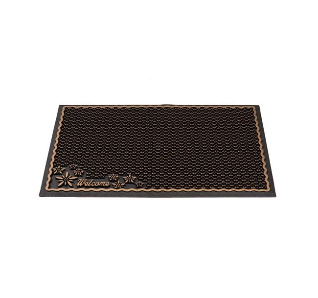 שטיחון גומי פרחים ברונזה - buycarpet