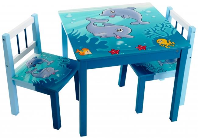 שולחן כחול דולפין - קוקולה