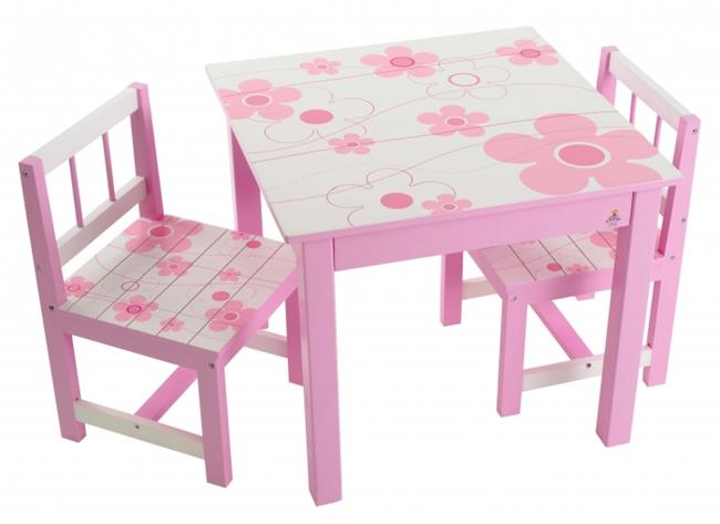 שולחן ורוד פרחים - קוקולה