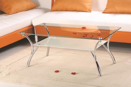 שולחן סלון זכוכית מעוצב דגם CAMPANA - Garox