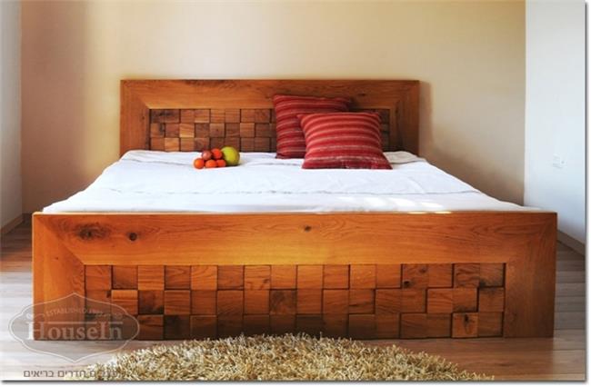 מיטה זוגית מעץ מלא - HouseIn